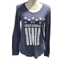 Under Armour Women's Graphic Long Sleeve Tee - Blue